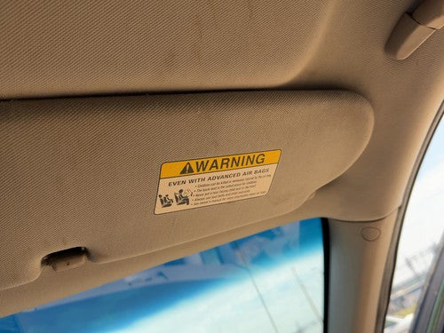 05-07 Kia Sorento Passenger Right Sun Visor Oem Without Illumination Beige Fc