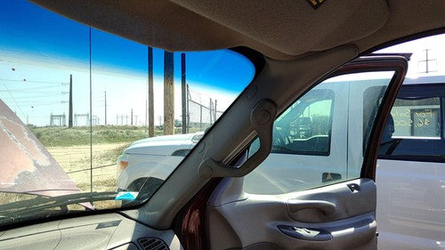 1997 Ford Expedition Passenger Right A Pillar Trim Windshield Post Panel Gray F2