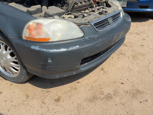 1996-1998 Honda Civic Front Bumper Cover Assembly Oem Blue B-73M 4802120