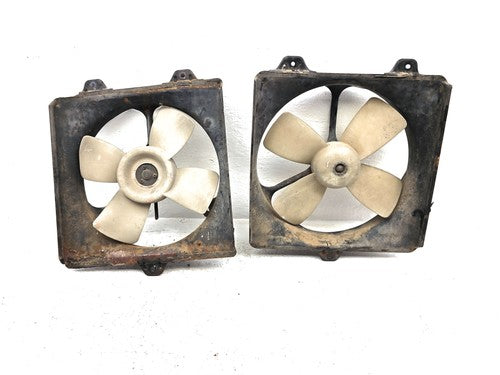 85-86 Toyota Camry Electric Radiator Cooling Fan Assembly With Motors 2.0L Oem