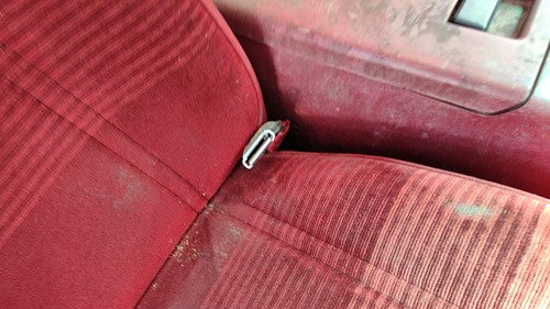 1990 Ford Bronco 2 Passenger Right Front Seat Belt Buckle Receiver Oem Red