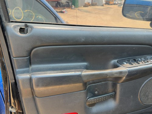 02 Ram 1500 Driver Left Front Door Trim Panel With Master Switch Dark Gray V9Dv