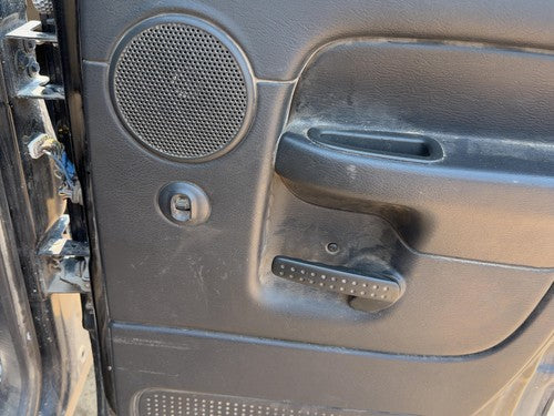 02-05 Ram 1500 Passenger Right Rear Door Trim Panel Switches Back Dark Gray V9Dv