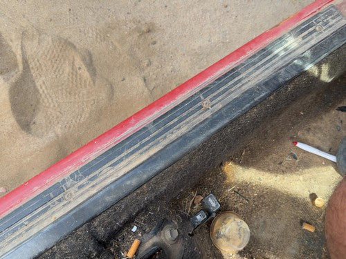 1987-1988 Toyota FX Driver Left Lower Sill Step Moulding Trim Panel Gray