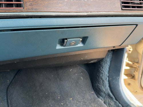 1986 Oldsmobile 98 Glove Box Assembly Complete Door With Latch Oem Blue