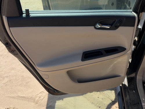 09-11 Impala Driver Left Rear Door Trim Panel With Switches Back Neutral 522
