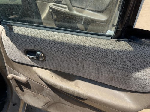 99-00 Mazda Protege Dx Passenger Right Rear Door Trim Panel Manual Back Brown