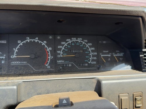 87-88 Nissan Maxima Trim Bezel Around Speedometer Oem Dash Surround Panel Gray