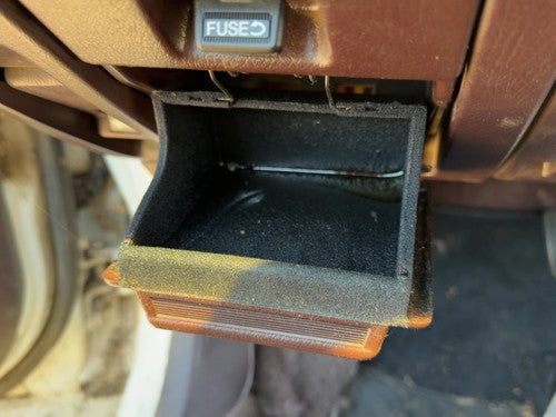 1986-1989 Honda Accord LX Sedan Fuse Cover with Cubby Dash Mauve Red OEM