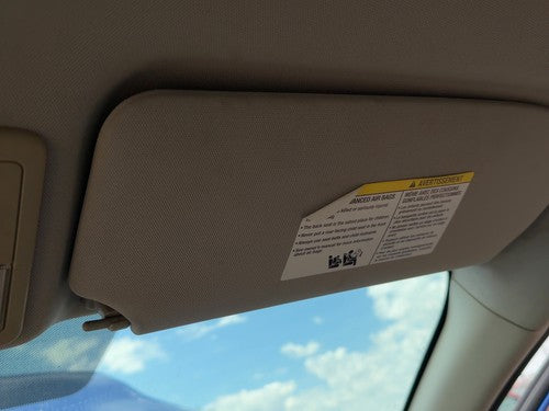 2011-2012 Nissan Sentra Passenger Right Sun Visor Oem Sunroof Charcoal X