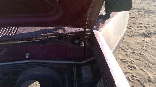 1981-1987 Isuzu Pup Pickup Driver Left Hood Hinge Assembly Oem Red 94217433