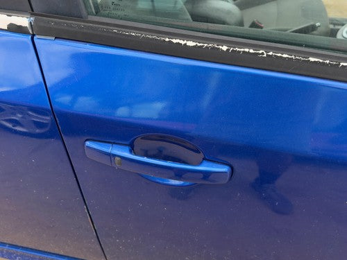 07-12 Sentra Passenger Right Front Outside Door Handle Conventional Ignition Blu