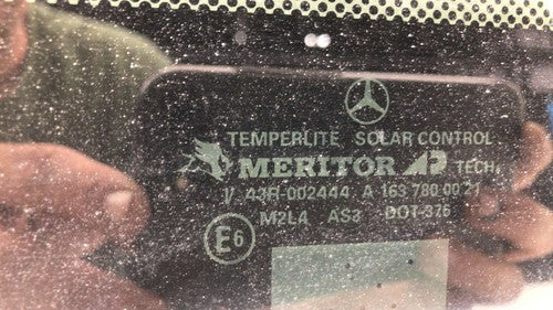 1998-2001 Mercedes Ml320 Sun Roof Glass Oem Top Window 1637800721