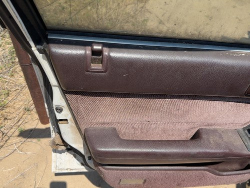 1989 Honda Accord Lx Driver Left Front Door Trim Panel With Master Switch Maroon