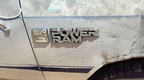 1984-1987 Dodge Ram W150 Passenger Right Power Ram Fender Emblem Badge Oem