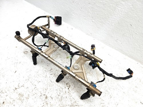 05-09 Chevy Equinox Complete Fuel Rail With Injectors Set With Harness Oem 3.4L