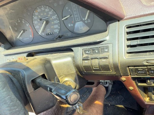 1988-1989 Honda Accord Lx Steering Column Assembly Oem Floor Shift Sedan Maroon