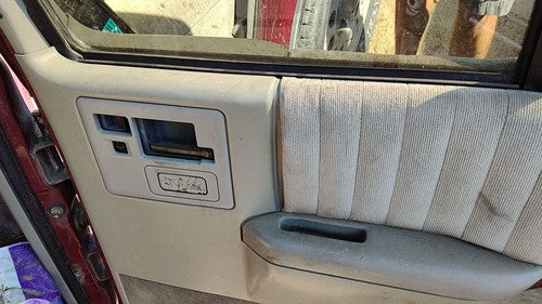 91-94 S10 Blazer Passenger Right Rear Inside Door Trim Panel With Switches Back
