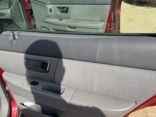 00-02 Ford Taurus Passenger Right Rear Door Trim Panel With Switches Back Gray