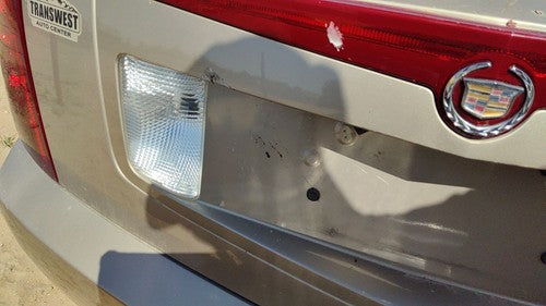 03-07 Cts License Plate Trim Surround Panel Oem Tail Trunk Finish Sand Storm 61U