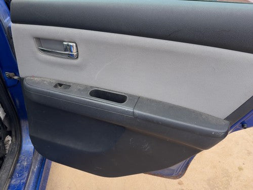11-12 Sentra Passenger Right Rear Door Trim Panel With Switches Back Charcoal X