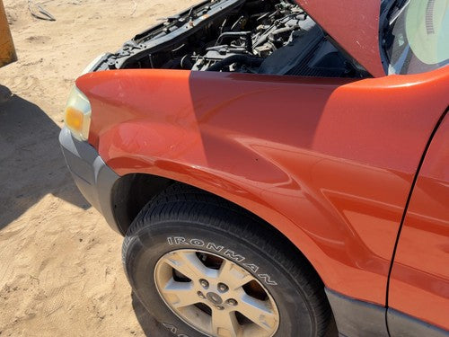 2001-2007 Ford Escape Driver Left Front Fender Oem Without Wheel Lip Orange Gw