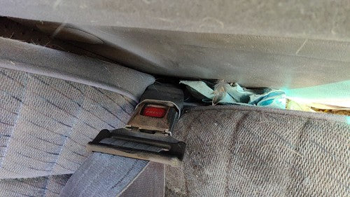 1991-1994 Ford Explorer Passenger Right Front Seat Belt Buckle Receiver Oem Gray