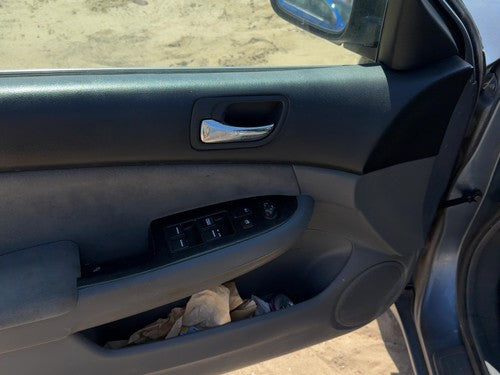 06-07 Accord Driver Left Front Door Trim Panel With Master Switch 2.4L Gray