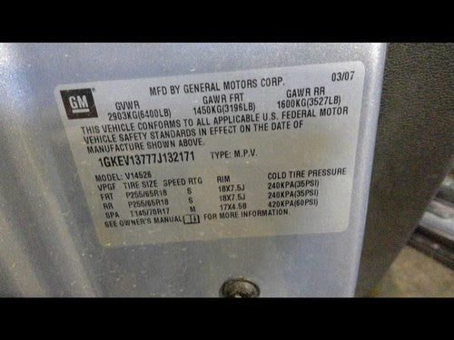 2007-2011 Gmc Acadia Throttle Body With Sensors Oem Throttle Valve 12616995