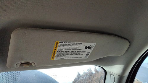 2006-2011 Chevy Hhr Passenger Right Sun Visor Oem 25788230