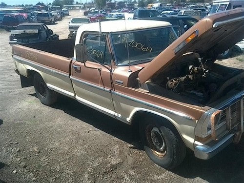 1972 F250 Pickup Left Front Seat Belt Retractor Male End Tan Driver Side Floor