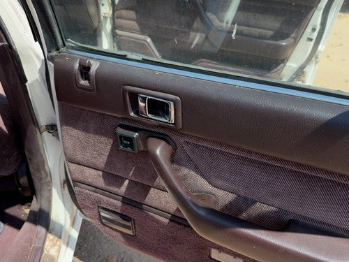 88-89 Accord Lx Passenger Right Rear Door Trim Panel With Switches Back Maroon