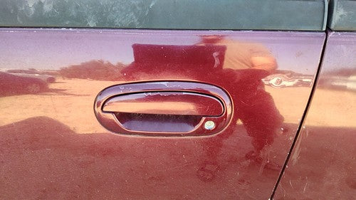 1997-2002 Ford Expedition Driver Left Front Outside Door Handle Oem Maroon Jl