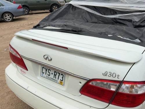 2000-2001 Infiniti I30 Rear Spoiler Back Wing Oem White 960303Y125