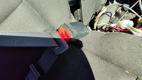 16-19 Police Interceptor Passenger Right Front Seat Belt Buckle Receiver Black 9