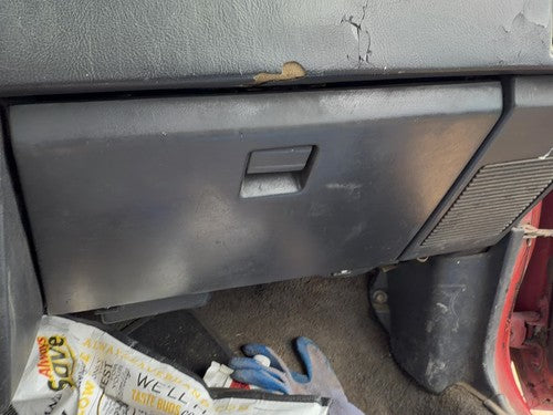 1987-1988 Toyota FX Glove Box Assembly Complete Door with Latch OEM Gray