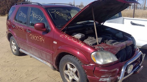 2001-2003 Mercedes Ml320 Complete Fuel Rail With Injectors Set Loaded Oem 3.2L