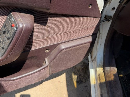 1989 Honda Accord Lx Driver Left Front Door Trim Panel With Master Switch Maroon