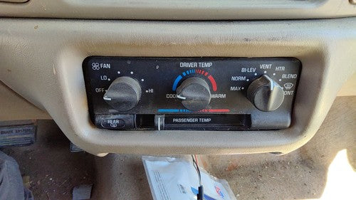 97-98 Buick Century Temperature Control Module In Dash Heater Ac Head Unit Oem