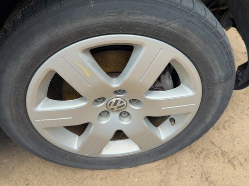 06-09 Beetle Convertible 16" Aluminum Wheel Factory 6 Spoke Rim 16X6-1/2 Painted