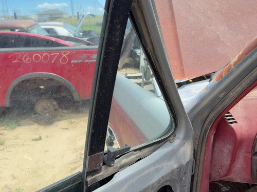 80-91 Ford F150 Driver Left Front Vent Window Small Door Glass With Frame Oem