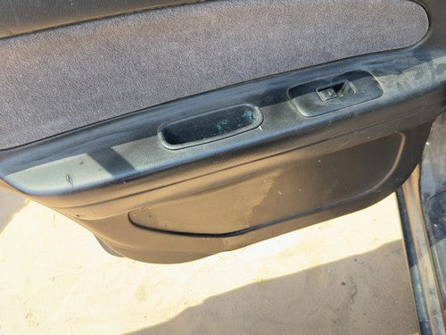 96-99 Nissan Maxima Driver Left Rear Door Trim Panel With Switches Back Black