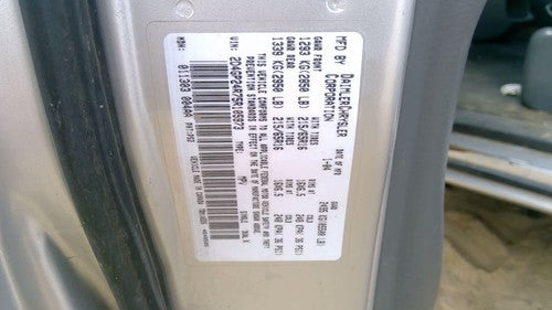 2004-2007 Dodge Caravan Temperature Control Module In Dash Heater Ac Head Unit