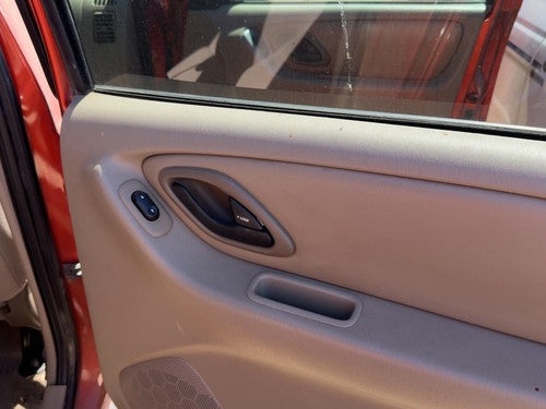 03-07 Escape Passenger Right Rear Door Trim Panel Switches Back Pebble Tan Ah