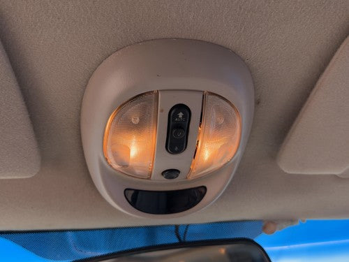 02 Pt Cruiser Center Overhead Console Dome Light Map Lamp Cubby Taupe/Beige Fl