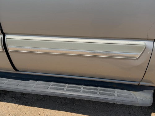 05 Suburban 1500 Driver Left Rear Moulding Door Back Trim Strip Silver Birch 59U