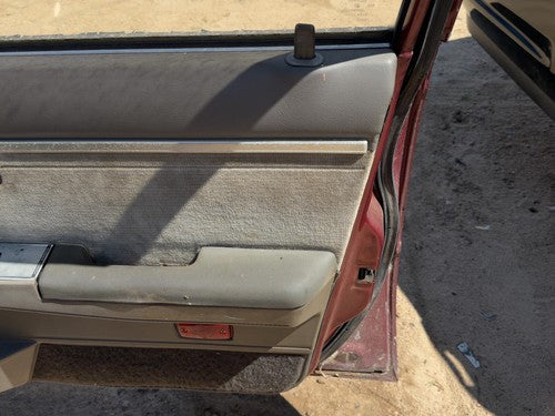 87 Maxima Passenger Right Front Door Trim Panel With Switches 4 Door Sedan Gray