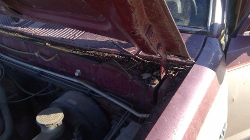 1981-1987 Isuzu Pup Pickup Driver Left Hood Hinge Assembly Oem Red 94217433