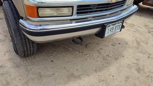 1988-2000 Silverado 2500 Front Bumper Assembly With Brackets Oem 15574111