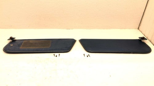1984 Pair Ford F150 Driver Passenger Left Right Sun Visor Oem Blue